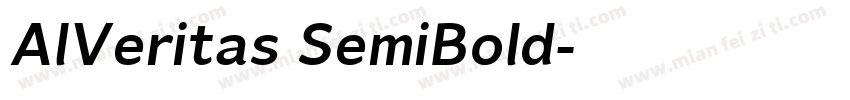 AlVeritas SemiBold字体转换